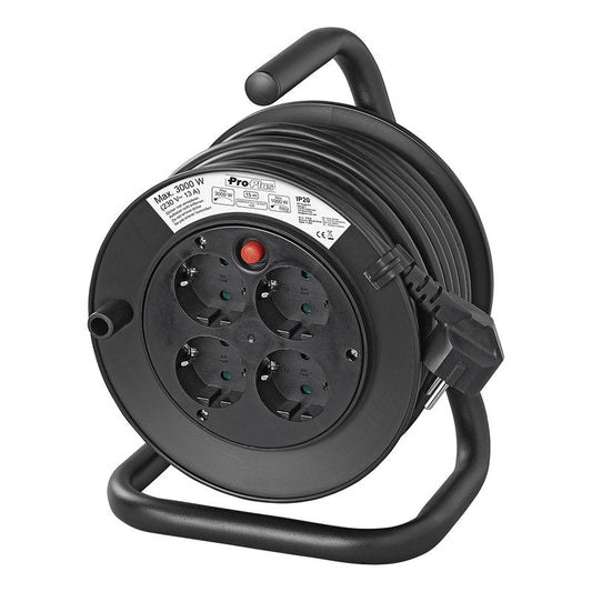 Kaapelikela schuko 4-osainen 15m 3x1,5mm² VV - Kotikauppa