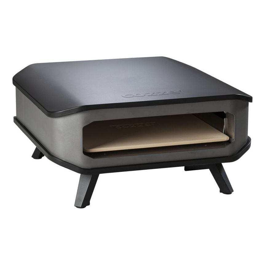 Kaasupizzauuni 17'' pizzakivellä 8kW musta/harmaa - Kotikauppa