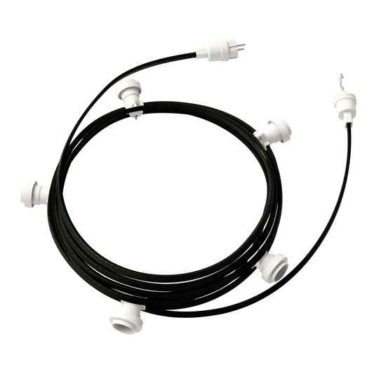 Käyttövalmis 7,5 m Lumet String Light -sarja valkoisilla liittimillä (E27, useita värejä) - Kotikauppa