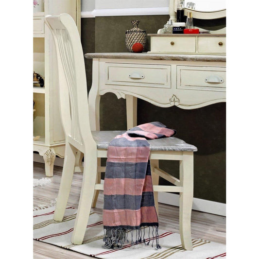 Kermanvärinen, puinen tuoli Rimini - Kotikauppa