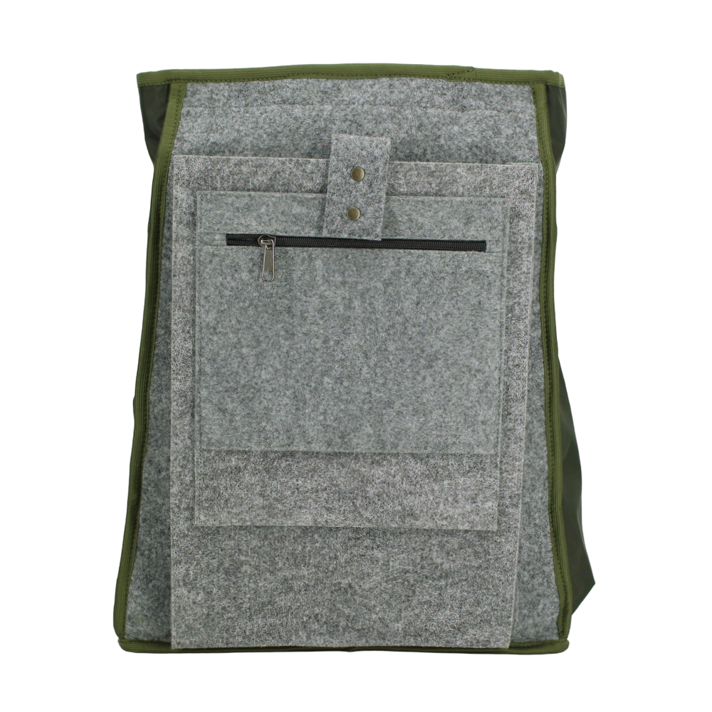 Kestävä ja vedenpitävä reppu Cafe 18l G-koukulla (khaki ja beige) - Kotikauppa