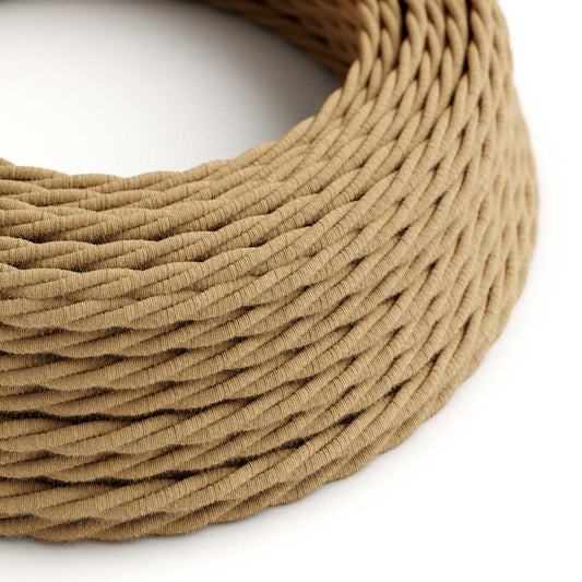 Kierretty sähkökaapeli juuttikankaalla (2x0,75) - Kotikauppa