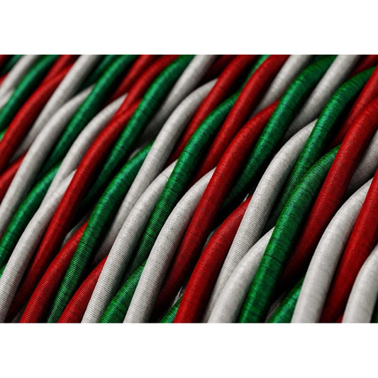 Kierretty sähkökaapeli rayon-kankaalla (3x0,75) väri Italia