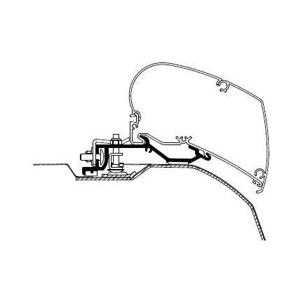 Thule kiinnityssarja Ducato 2007- L2H2 Ducato/Jumper/Boxer, kattomarkiisiin | 301649 | 5415182045681 | Kotikauppa | Thule