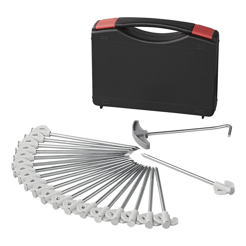 Kivitappi 20 cm metallia muovikoukulla 20 kappaleen sarja kotelossa | 365014V02 | 8719946011064 | Kotikauppa | ProPlus