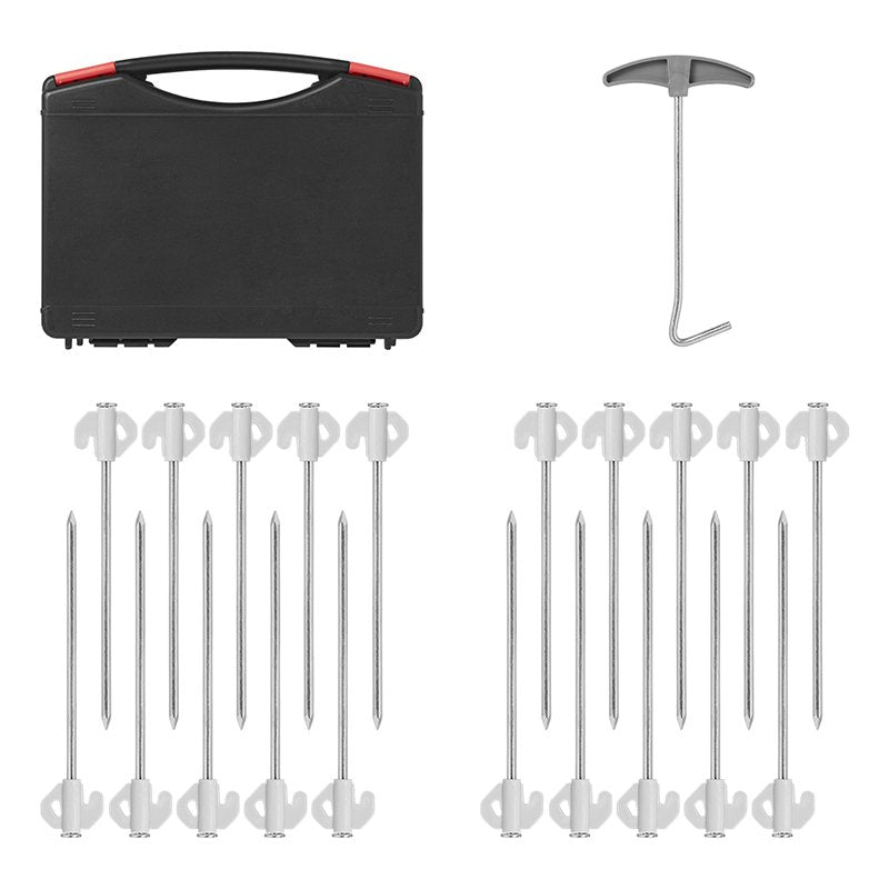 Kivitappi 20 cm metallia muovikoukulla 20 kappaleen sarja kotelossa - Kotikauppa