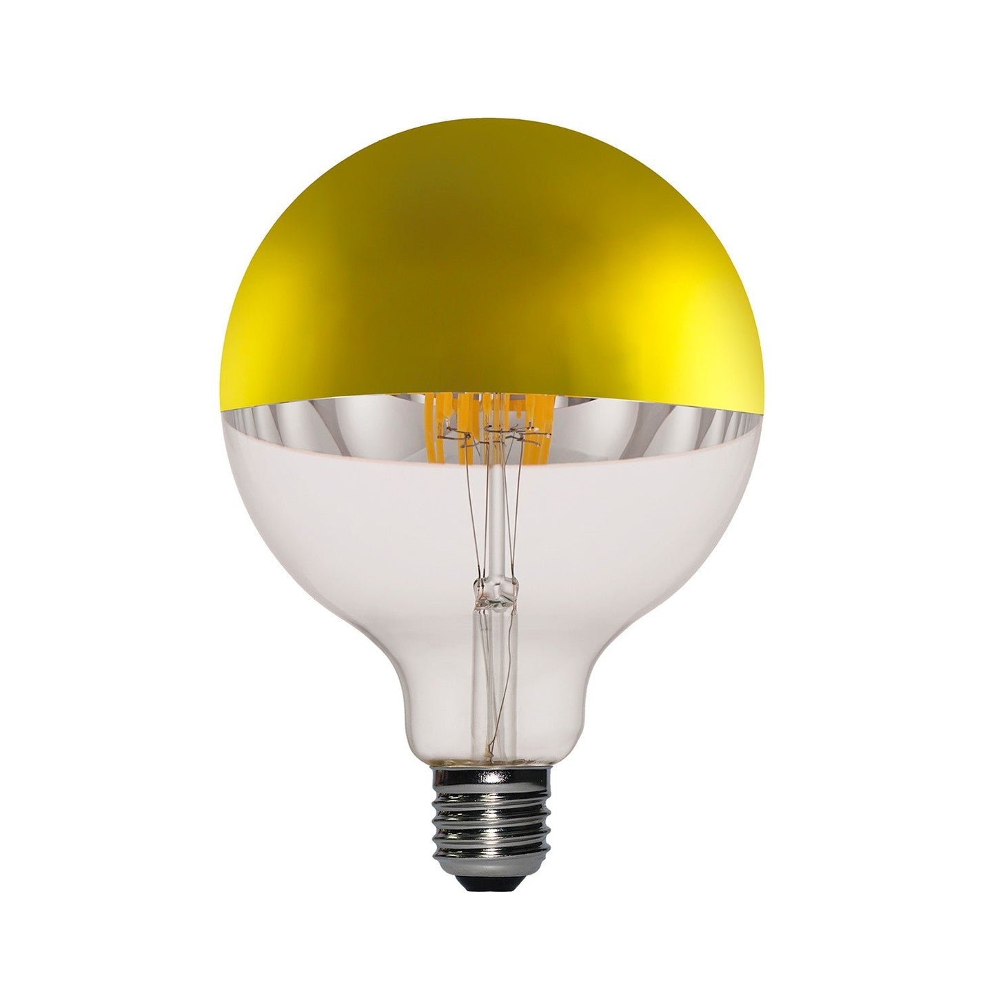 Kultainen puolipallo Globe G125 LED-lamppu 7W E27 2700K Himmennettävä - Kotikauppa