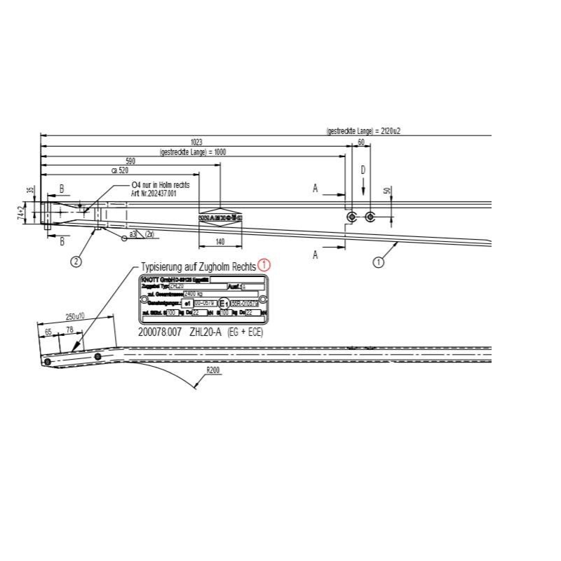 Aisapari Knott ZHL 20 Aisapari 2400kg 2120mm-249396-Kotikauppa