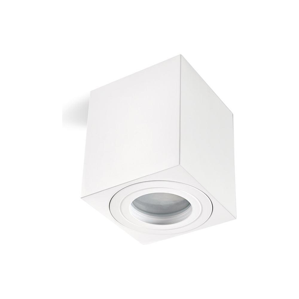 Kattovalaisin AQUARIUS SQUARE GU10 max. 35W valkoinen, neliö IP44 sisäkäyttöön