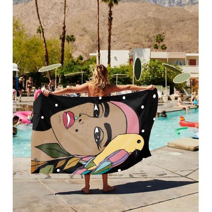 Kylpypyyhe Siuzana - Musta - Kotikauppa