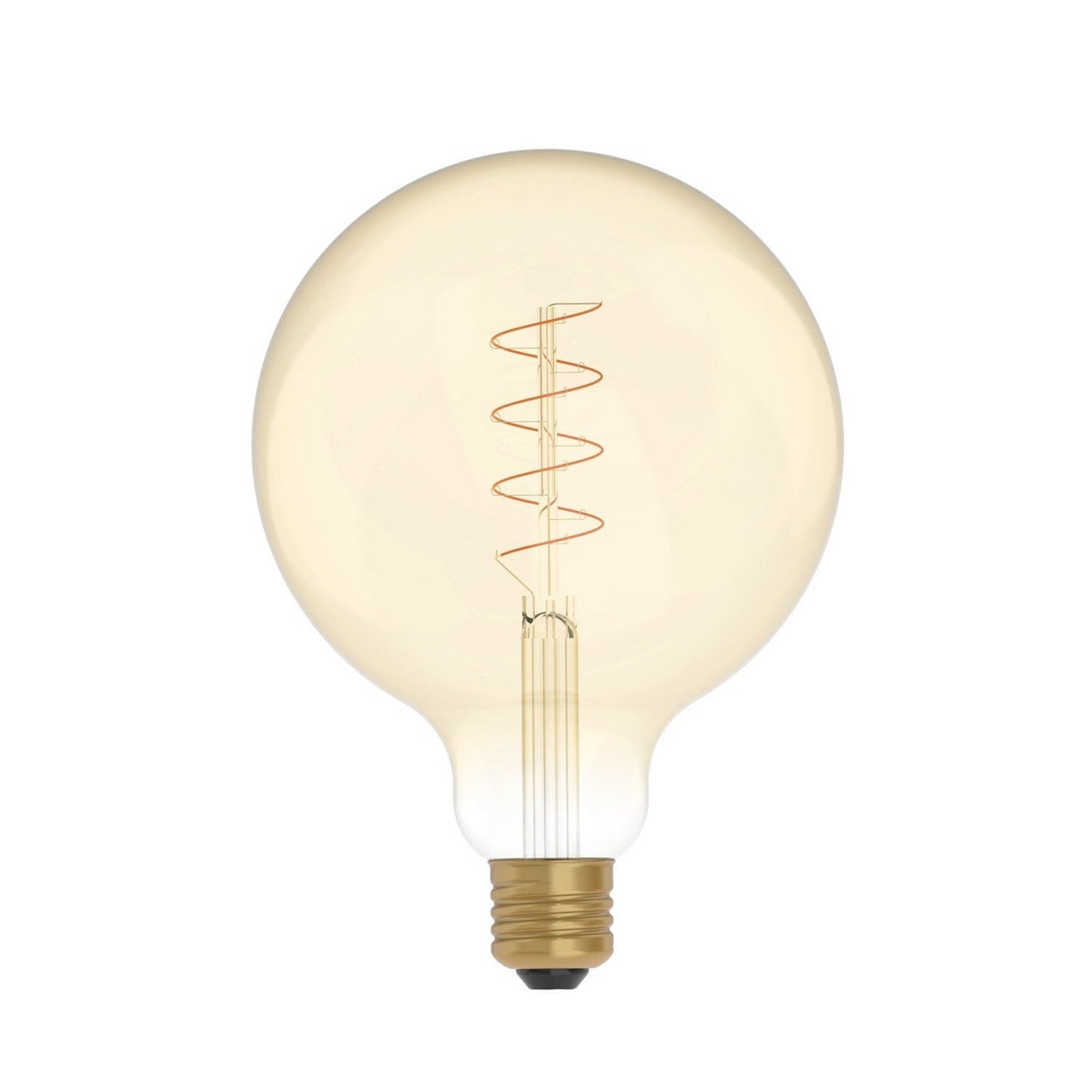 LED kultainen hehkulamppu Globe G125 4W 250Lm E27 1800K Himmennettävä - C07 - Kotikauppa