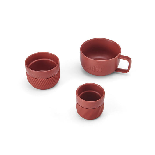 La Cafetière Red Coffee Mugs, 3 pcs - Kotikauppa