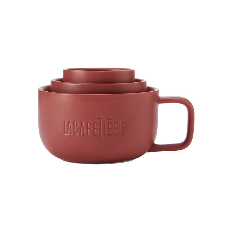 La Cafetière Red Coffee Mugs, 3 pcs - Kotikauppa