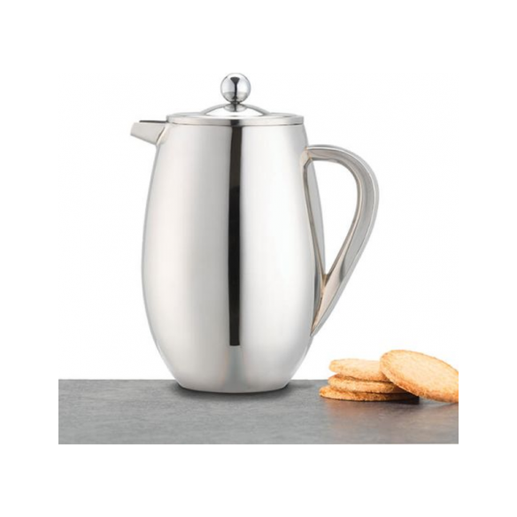 La Cafetière Silver Double Walled Insulated Eight Cup Coffee Maker - 1 Liter - Kotikauppa