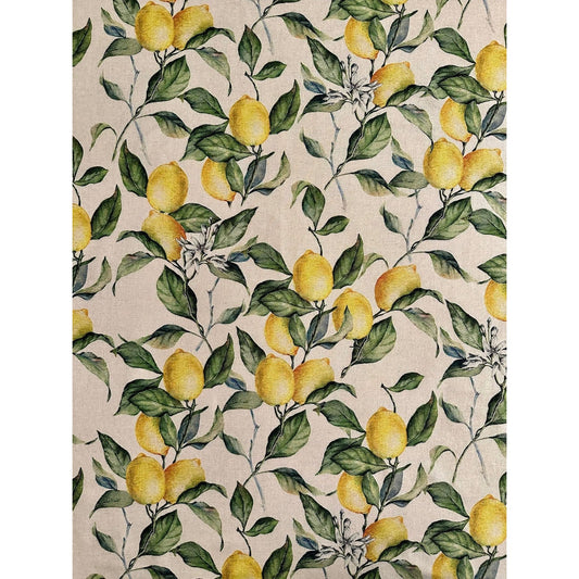 Ladies Apron with Ruffles - Lemon Linen - Kotikauppa