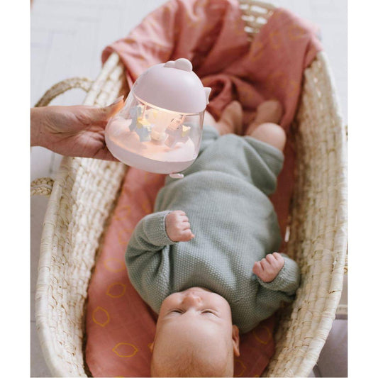 Lamp with Carousel and Music - Pink - Kotikauppa