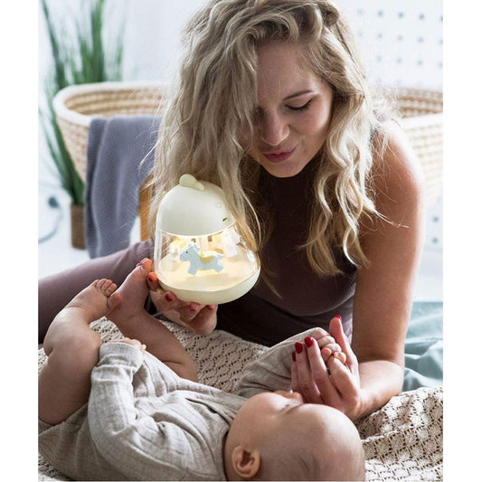 Lamp with Carousel and Music - Yellow - Kotikauppa
