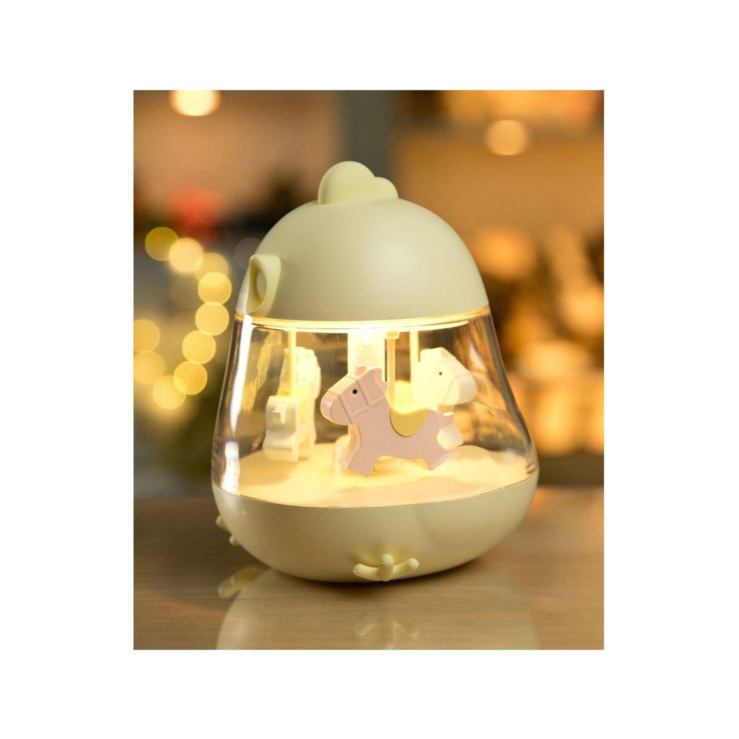 Lamp with Carousel and Music - Yellow - Kotikauppa