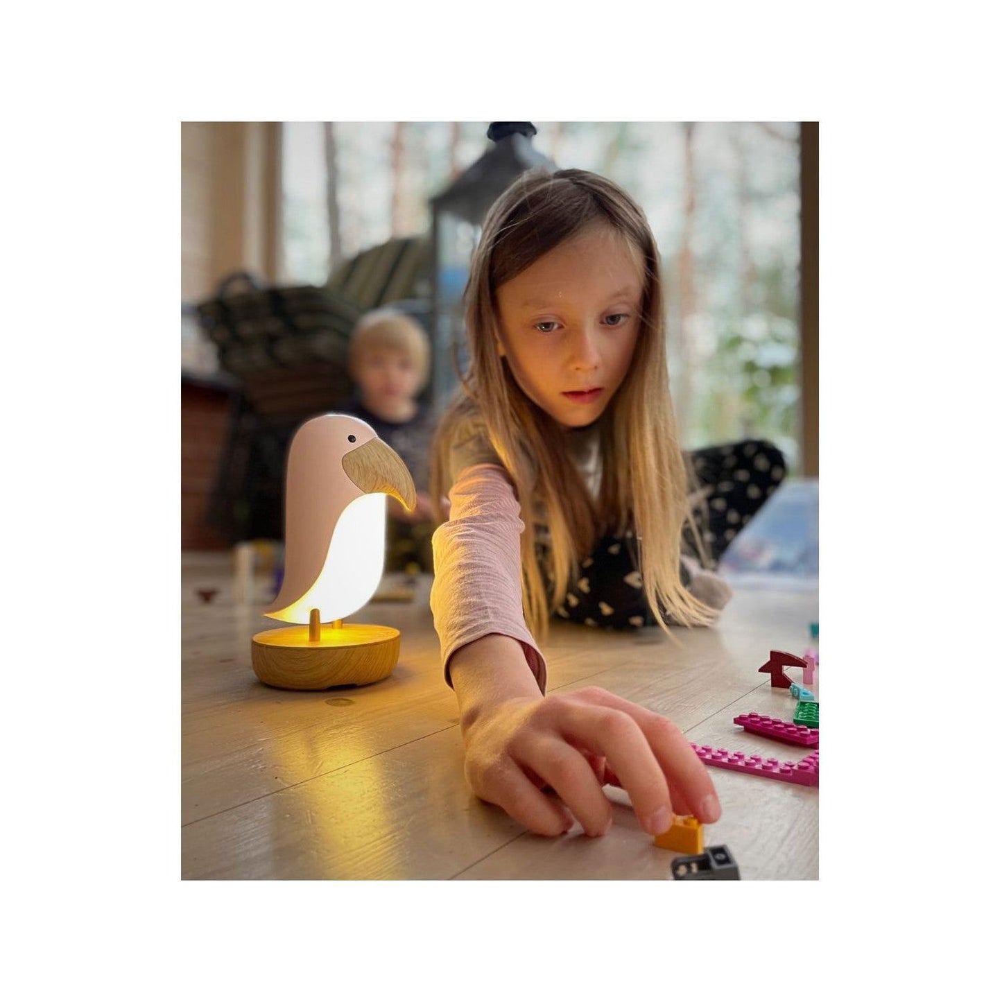 Lamp with Speaker - Pink Bird - Kotikauppa