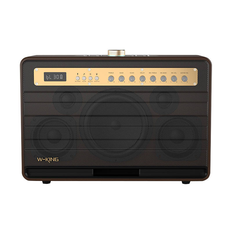 Langattomat Bluetooth kaiuttimet W-KING K6L 120W (brown) - Kotikauppa