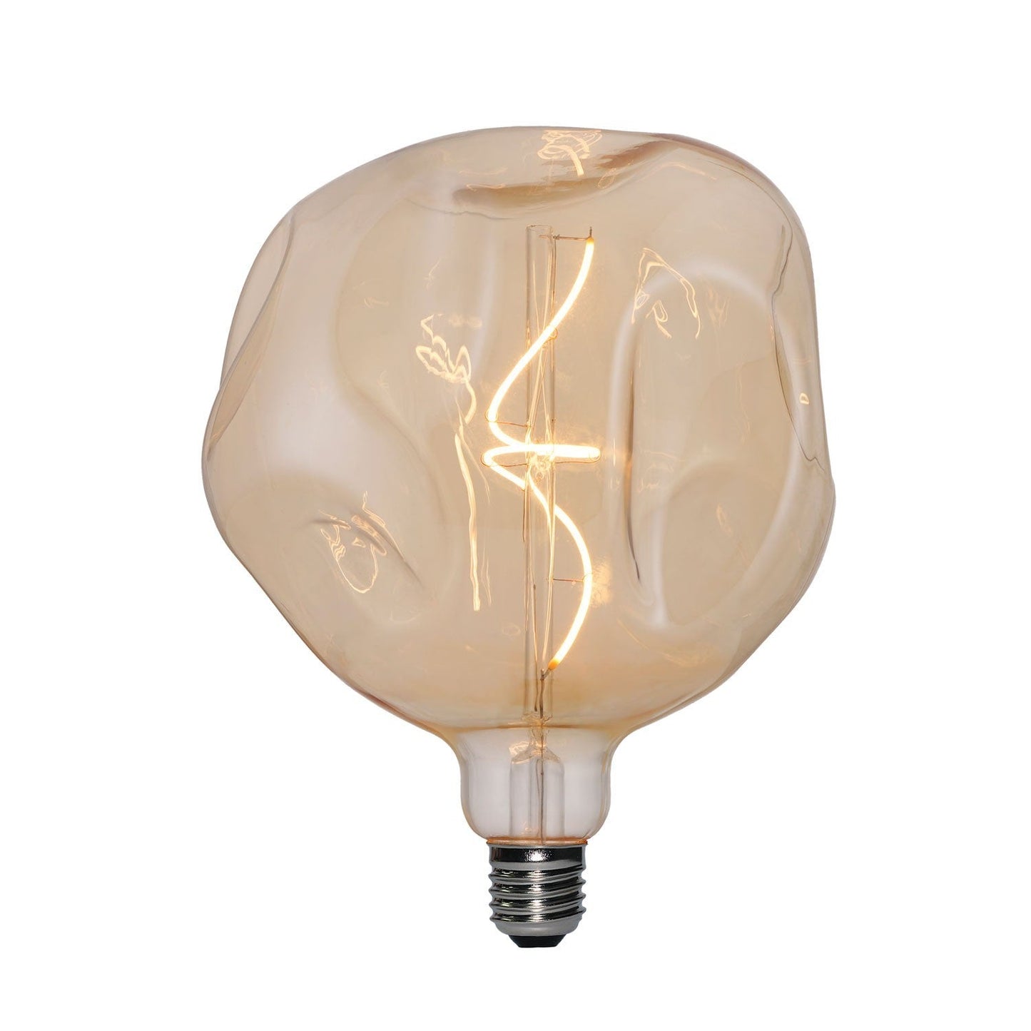 Led Gold Bumped Hehkulamppu Globe G180 5W E27 Himmennettävä 1800K - Kotikauppa
