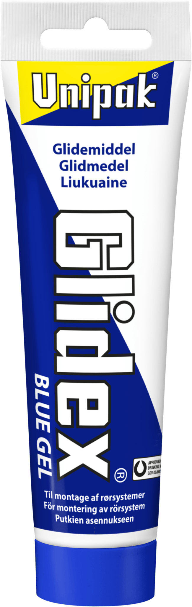 Liukuaine Unipak Glidex Blue Gel 250 g tuubi, juomavesihyväksytty | 3186174