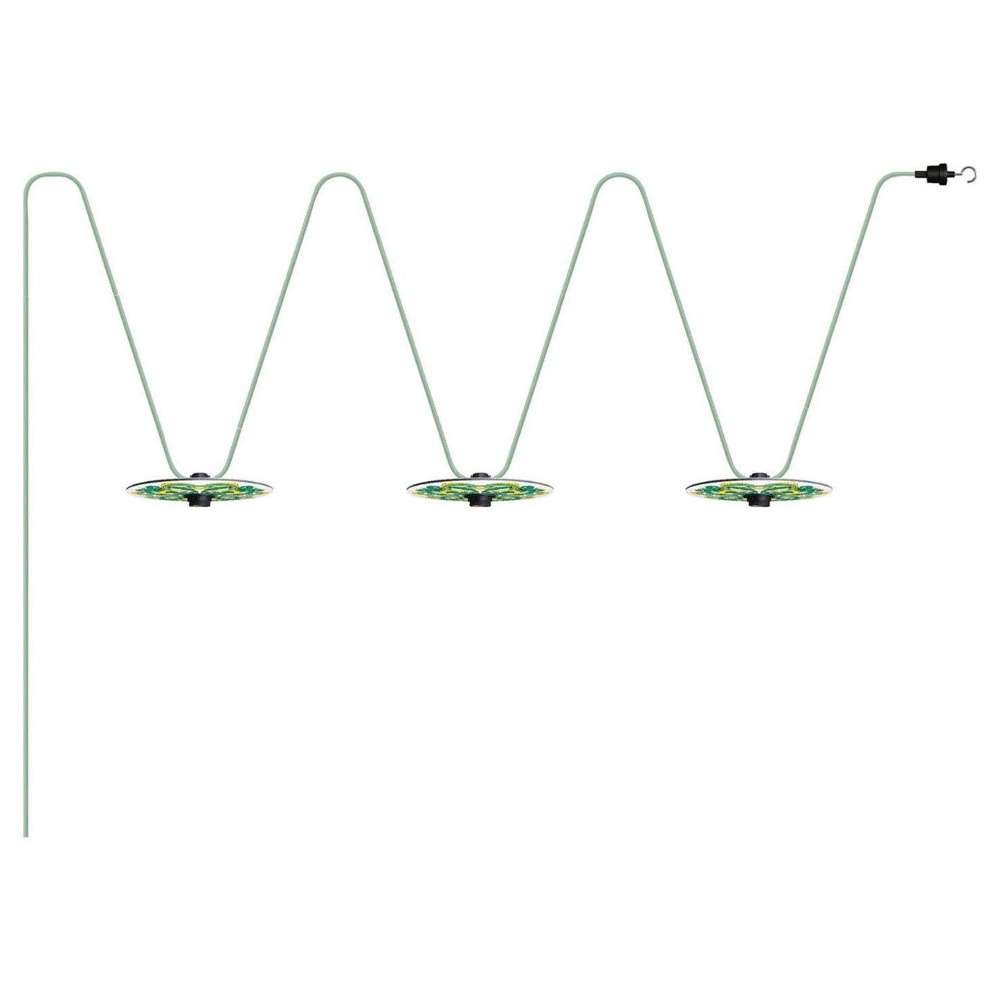 Lumet System ulkovalosarja 3:lla lampulla ja 10 m kangaskaapelilla (E27, useita värejä) - Kotikauppa