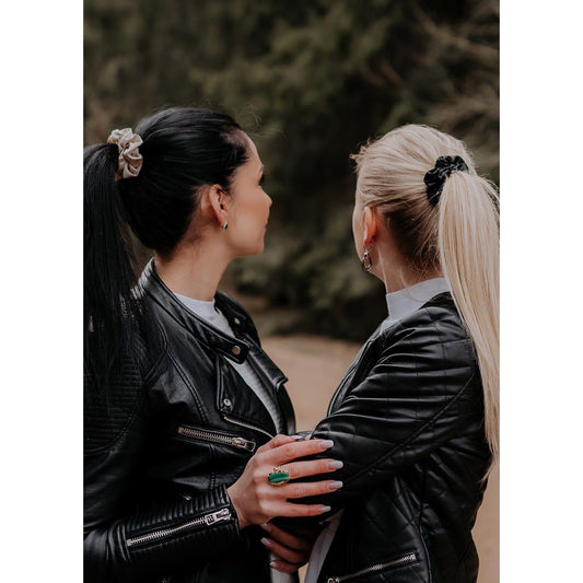 Luxury Silk Scrunchie - Green - Kotikauppa