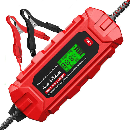 Akkulaturi älyversio M+, latausvirta 4,0A jännite 6/12V