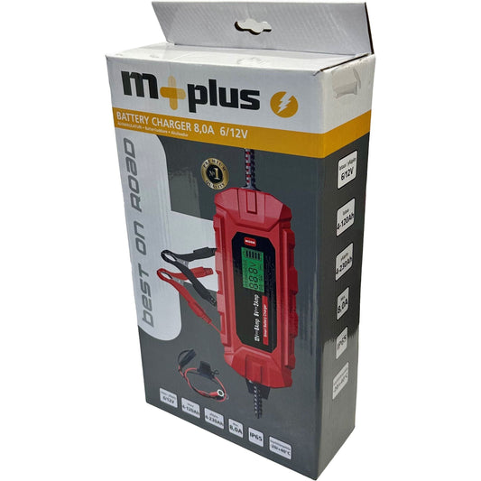 Akkulaturi älyversio M+, latausvirta 8,0A jännite 6/12V
