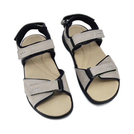 Liiva Women's Leather Sandals - Grey