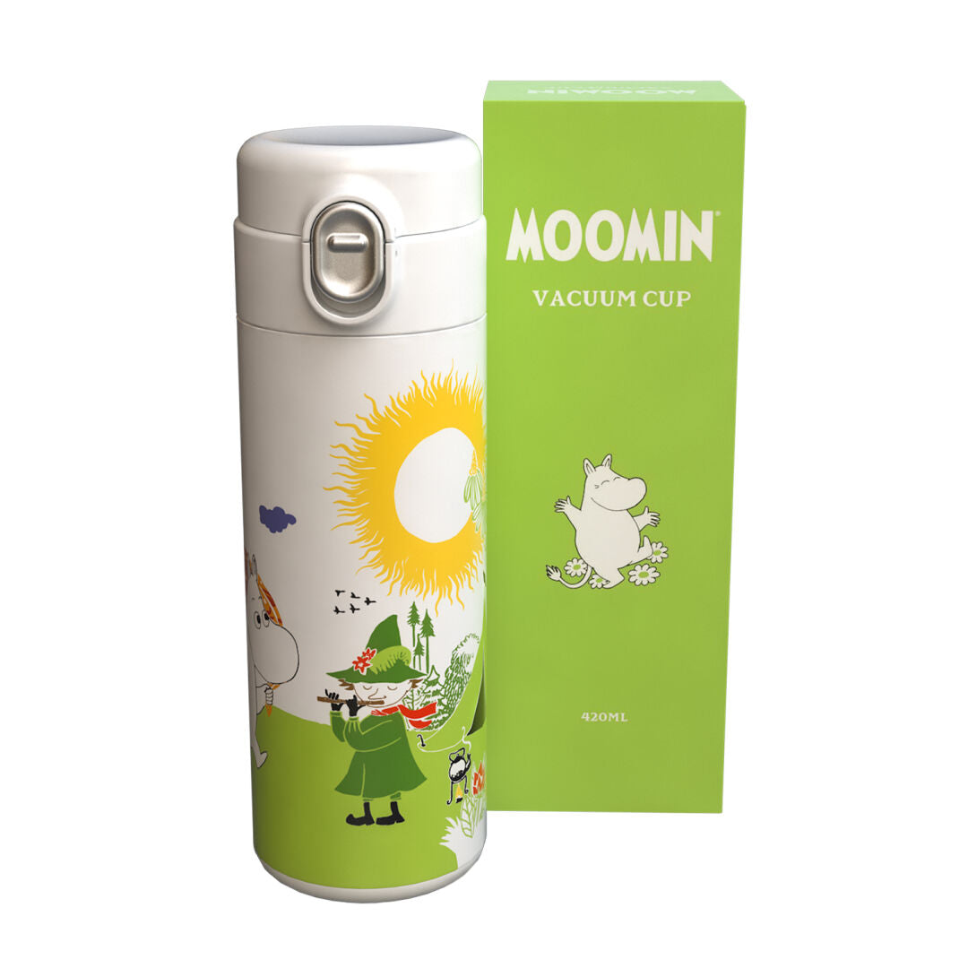 Termospullo Muumi 420 ml valko-vihreä