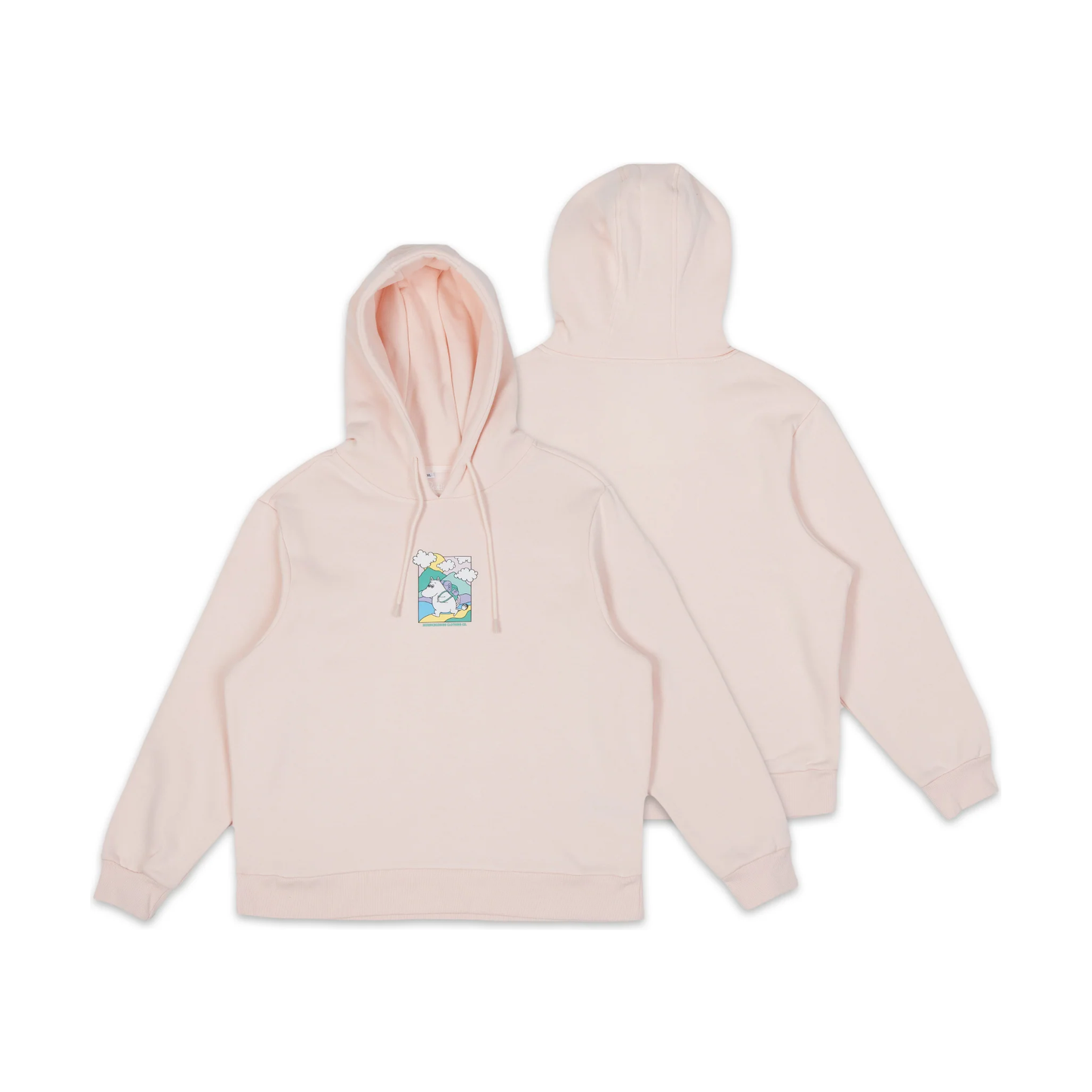 Moomintroll's Adventure Hoodie Ladies - Light Pink