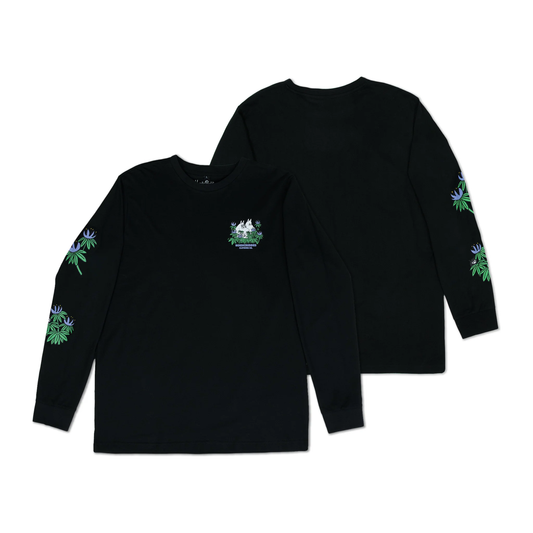 Hide and Seek Longsleeve Shirt With Cuffrib Unisex - Black