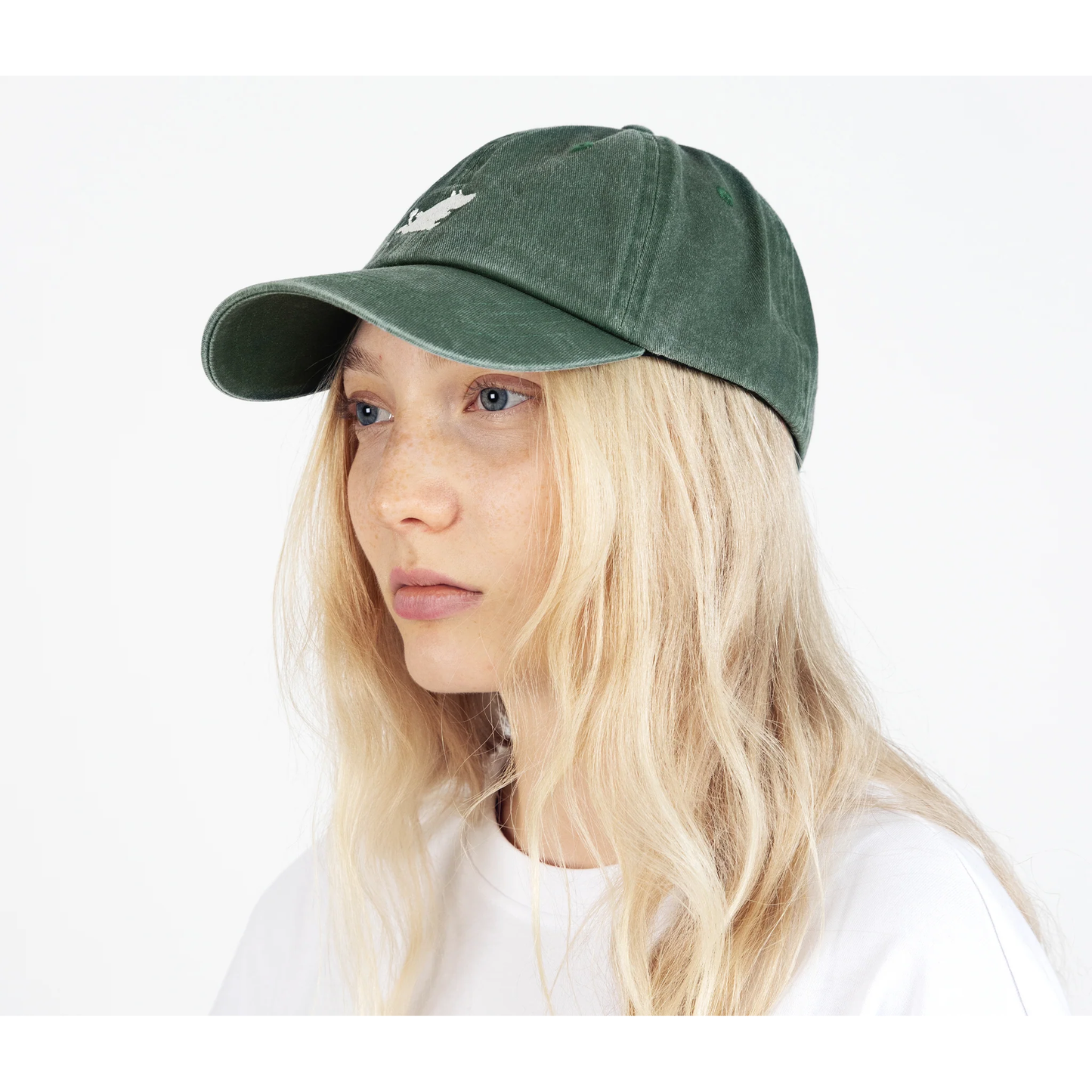 Moomintroll Washed Denim Adult Cap - Green