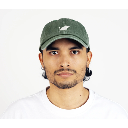 Moomintroll Washed Denim Adult Cap - Green