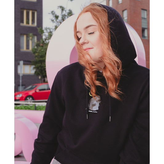 Organic Premium Hoodie Groke - Black