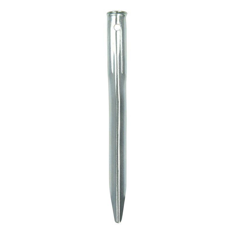 Metallinen puolipyöreä telttakiila 22cm 10 kpl sisään polyeteenipussissa - Kotikauppa