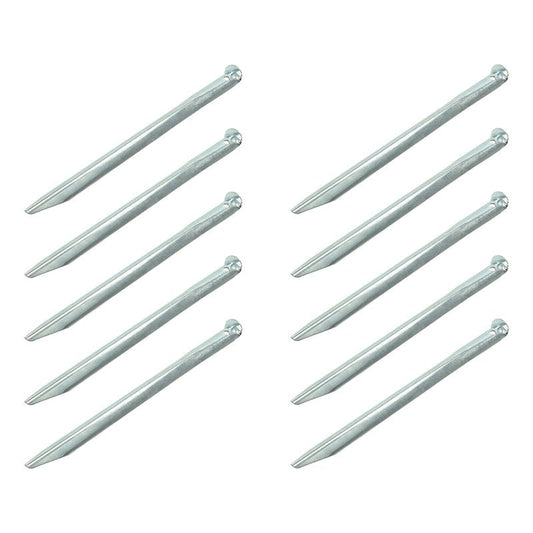 Metallinen puolipyöreä telttakiila 30cm 10 kpl sisään polyeteenipussissa - Kotikauppa