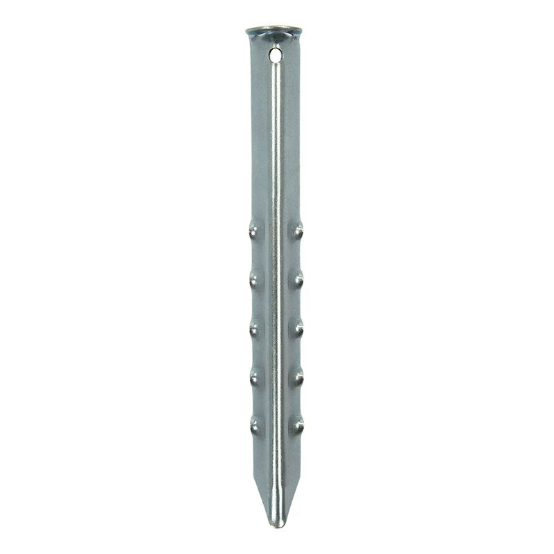Metallinen pyälletty telttakiila 30cm 2 kpl sisään polyeteenipussissa - Kotikauppa