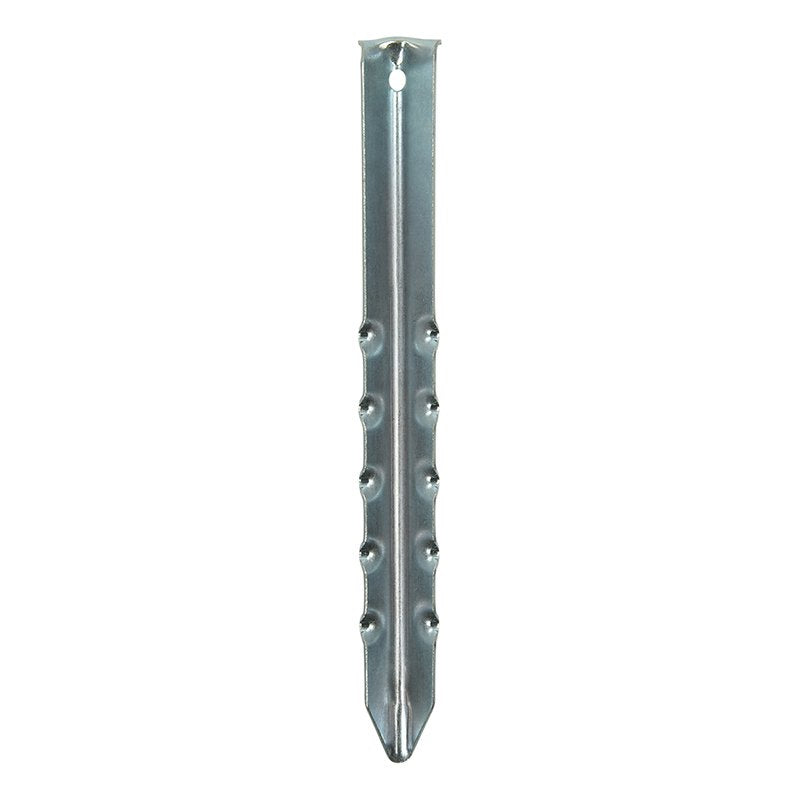 Metallinen pyälletty telttakiila 30cm 2 kpl sisään polyeteenipussissa - Kotikauppa