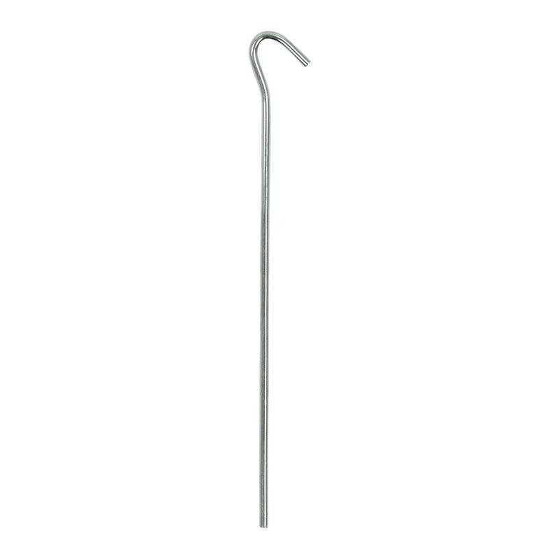 Metallinen telttakiila 22cm avosilmukalla 10 kpl sisään polyeteenipussissa - Kotikauppa