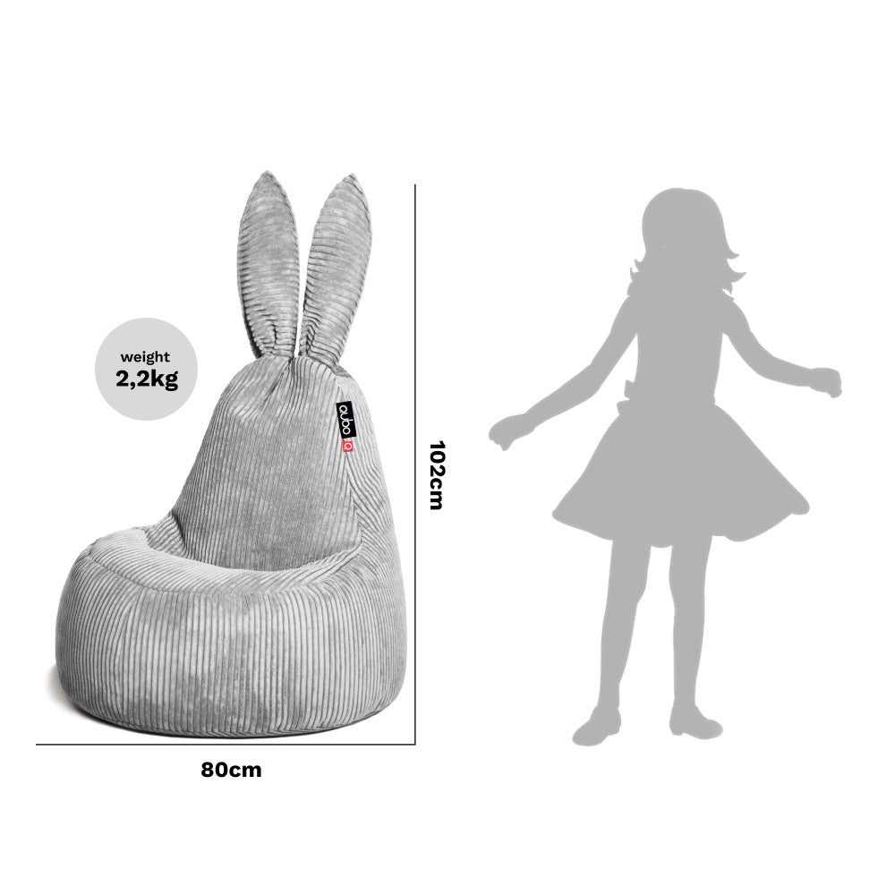 Säkkituoli Qubo™ Mommy Rabbit Raspberry POP FIT