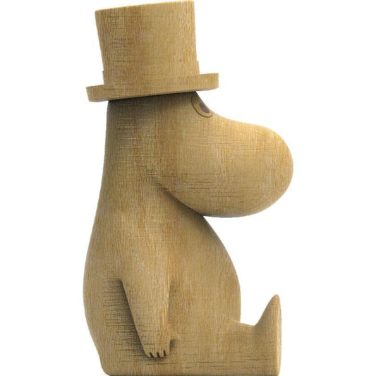 Puinen koristehahmo Muumipappa