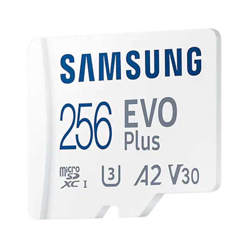 MuistikorttiSamsung microSD MB-MC256SA EU EVO Plus 256GB + adapter - Kotikauppa