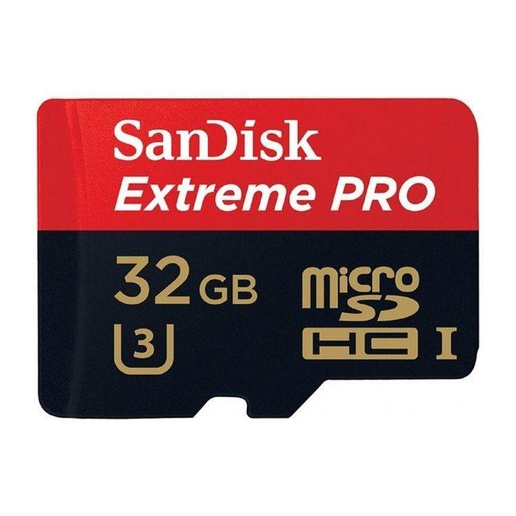 MuistikorttiSanDisk Extreme Pro microSDHC 32GB 100/90 MB/s A1 C10 V30 (SDSQXCG-032G-GN6MA) - Kotikauppa