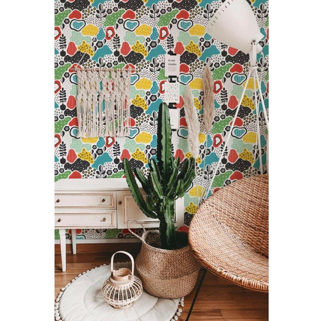 Multicolor abstract design (itseliimautuva) - Kotikauppa