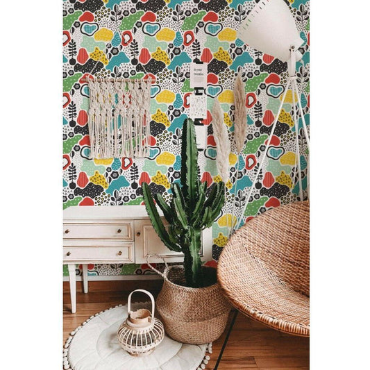 Multicolor abstract design (itseliimautuva) - Kotikauppa