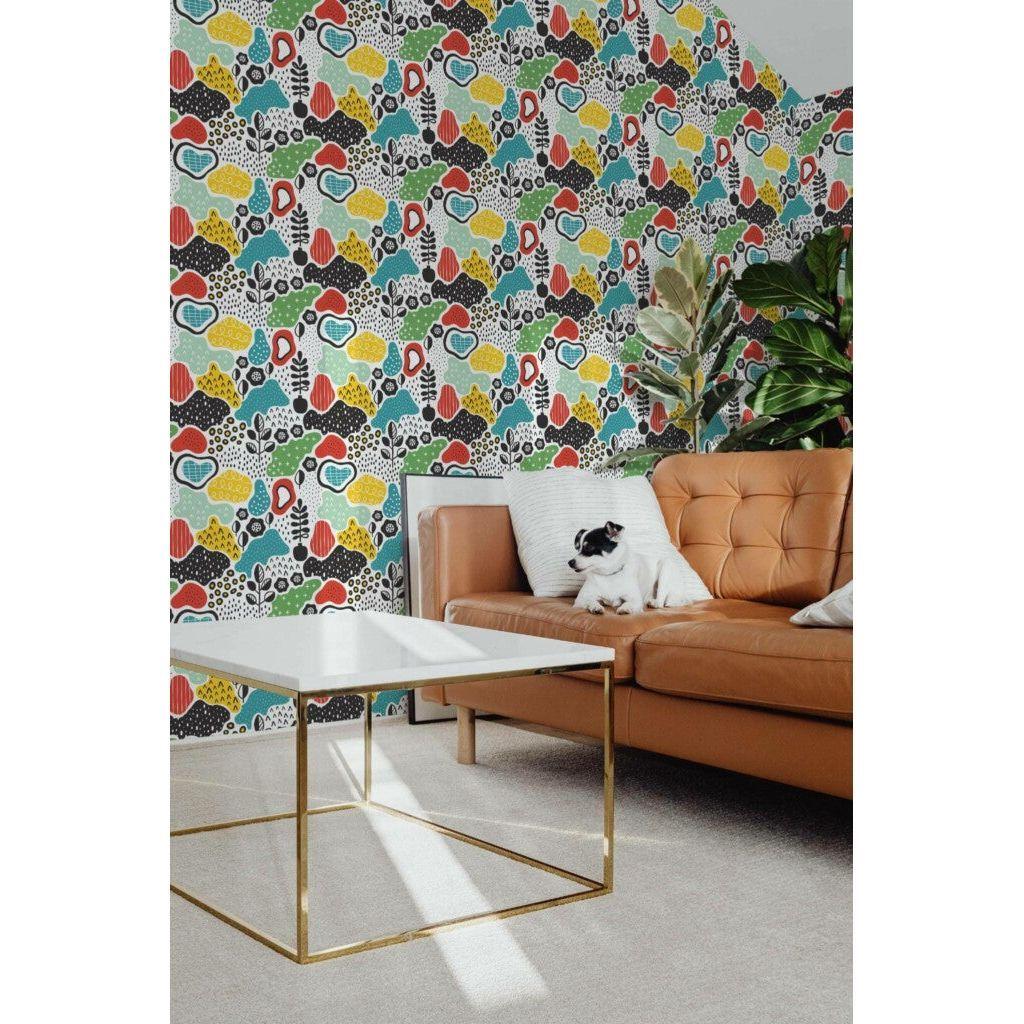 Multicolor abstract design (itseliimautuva) - Kotikauppa