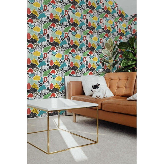 Multicolor abstract design (itseliimautuva) - Kotikauppa